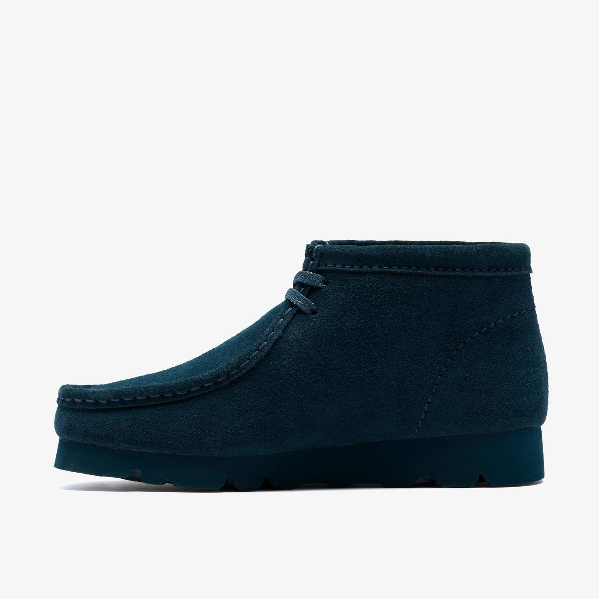 Clarks Originals Wallabeebt GTX Women's Dark Teal Suede 26183070 — side view