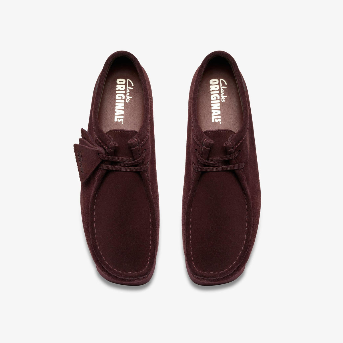 Clarks Originals Wallabee Gore-Tex Men's Purple Grape Suede 26183073 — top view