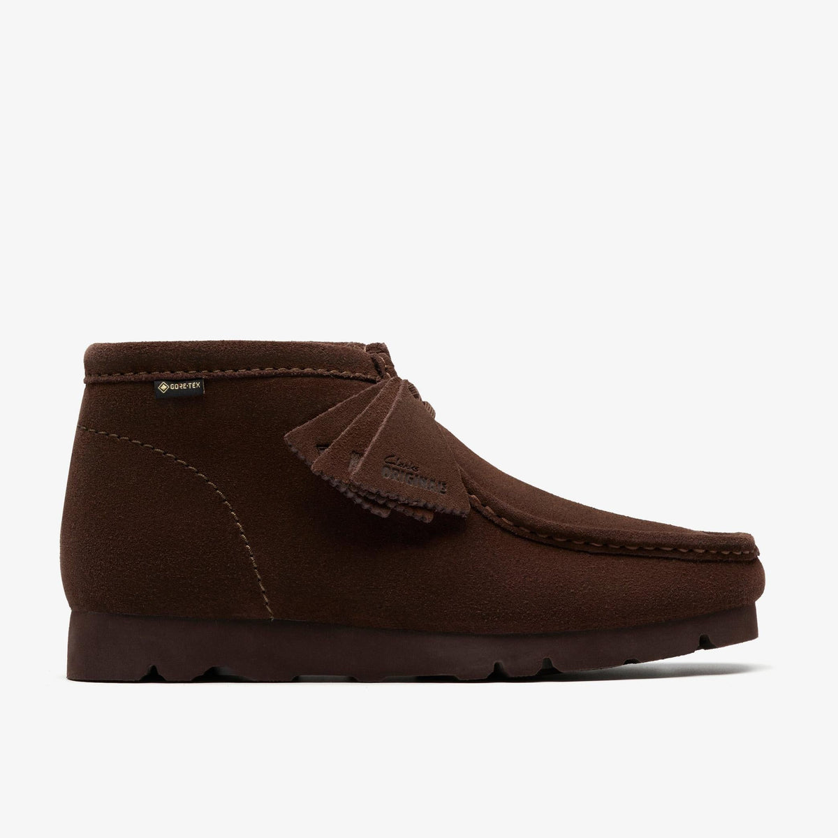 Clarks Originals Wallabee Boot Gore-Tex Men's Dark Brown Suede 26183075