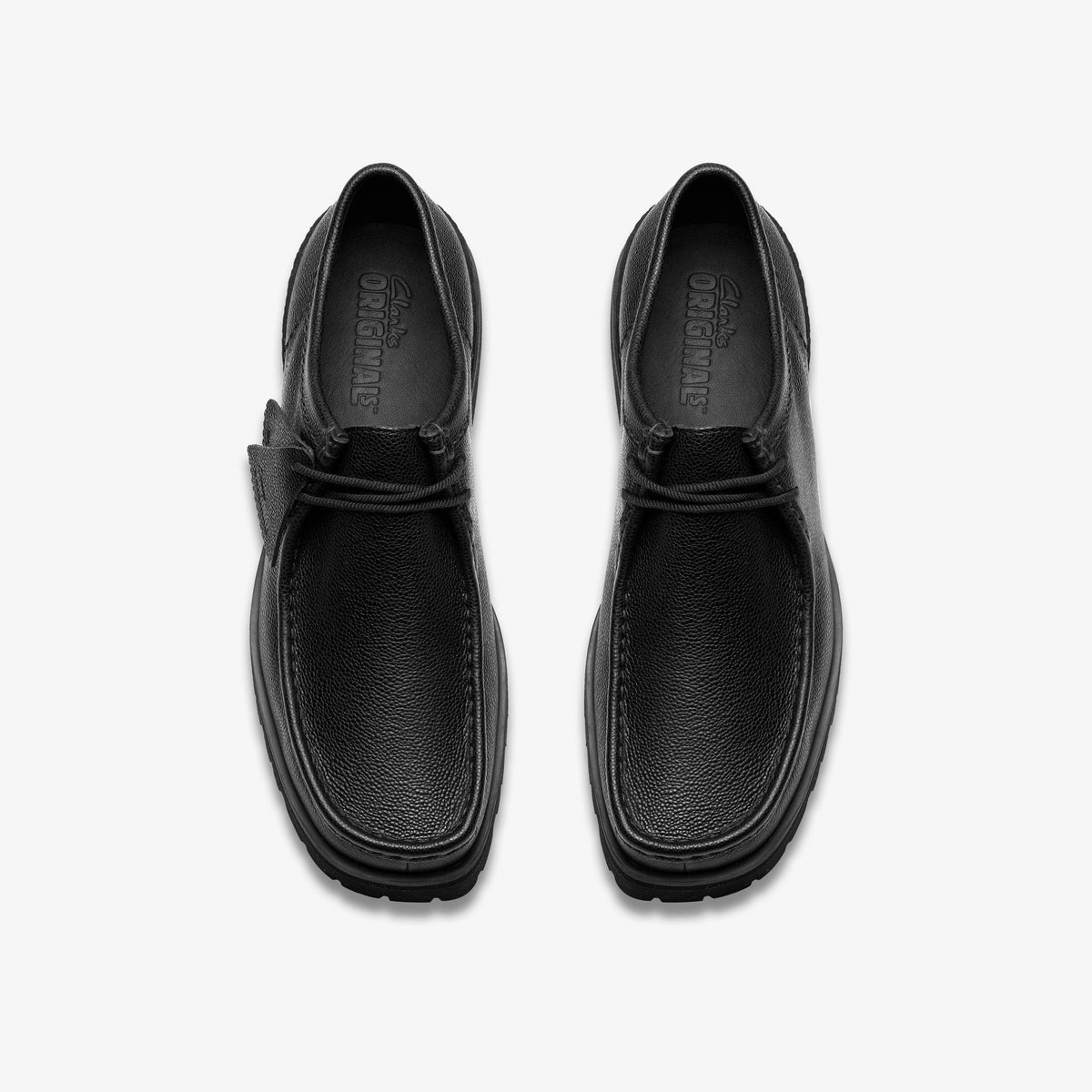 Clarks Walla Yukoner Men's Blk Scotch Grain 26183313 — top view