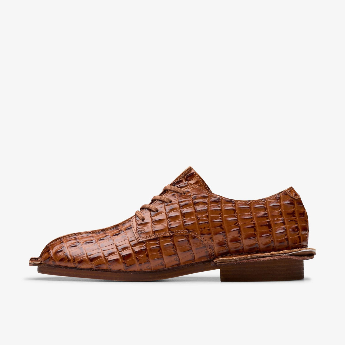 Clarks Originals x Martine Rose Derby Women's Tan Leather 26183326 — side view