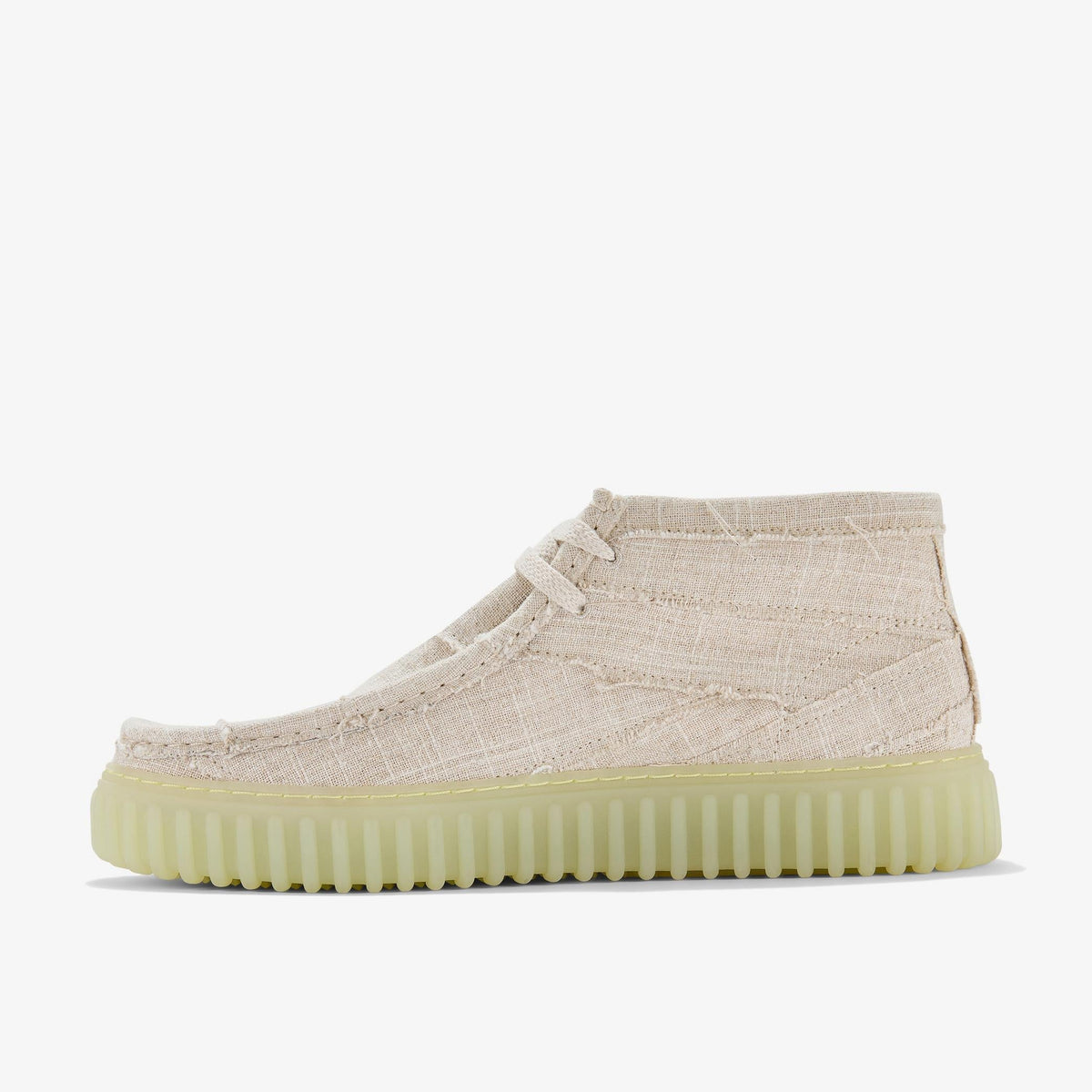 Clarks Torhill Hallow Men's Off White Textile 26183421 — side view