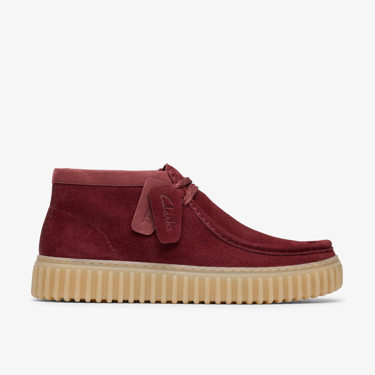 Clarks Torhill Hi Men's Wine Suede 26183423