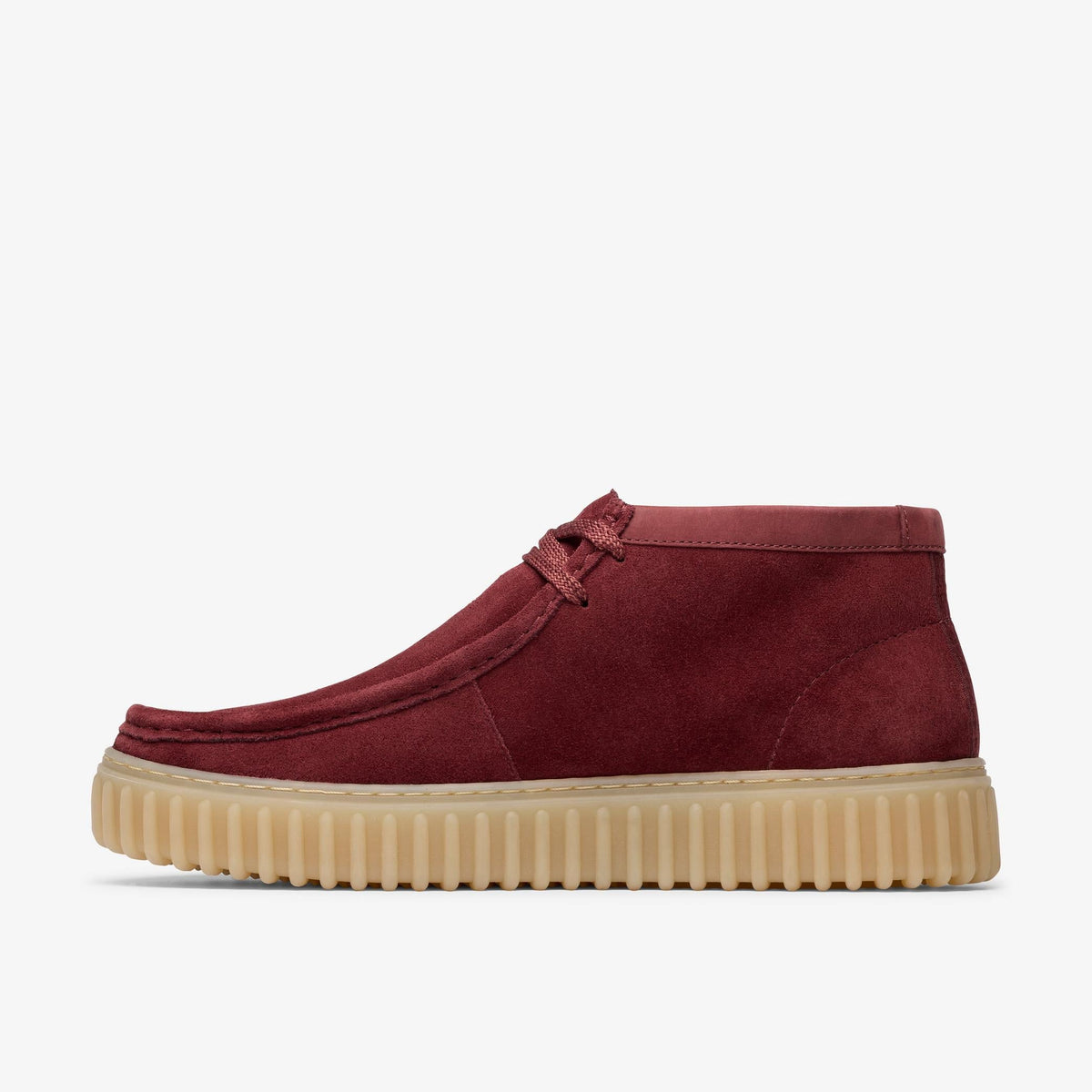 Clarks Torhill Hi Men's Wine Suede 26183423 — side view