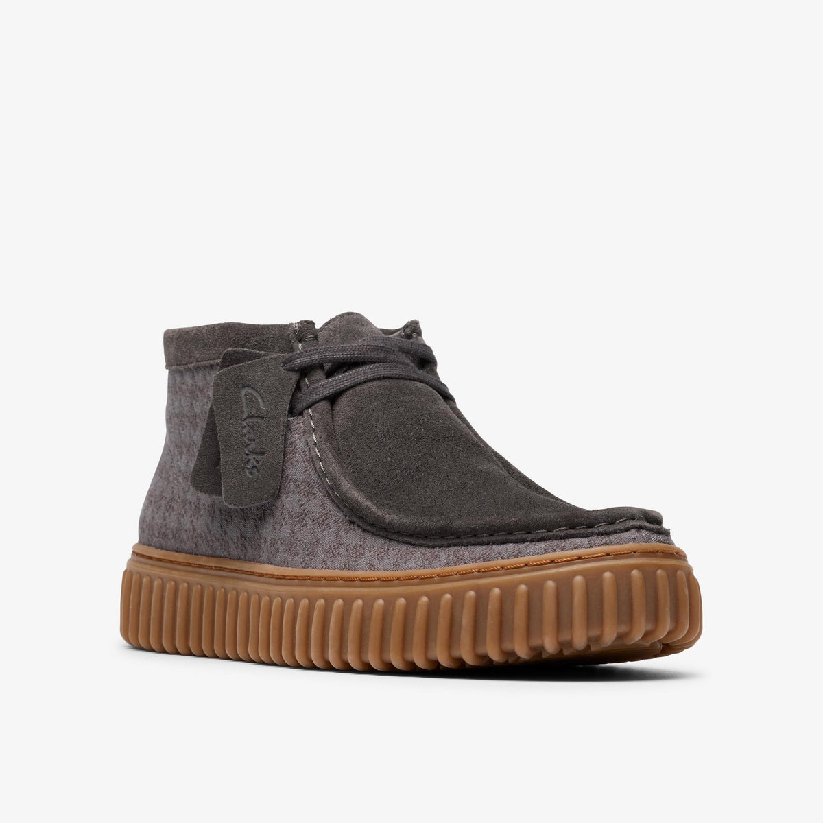Clarks Torhill Hi Men's Grey Combi 26183426 — sole view
