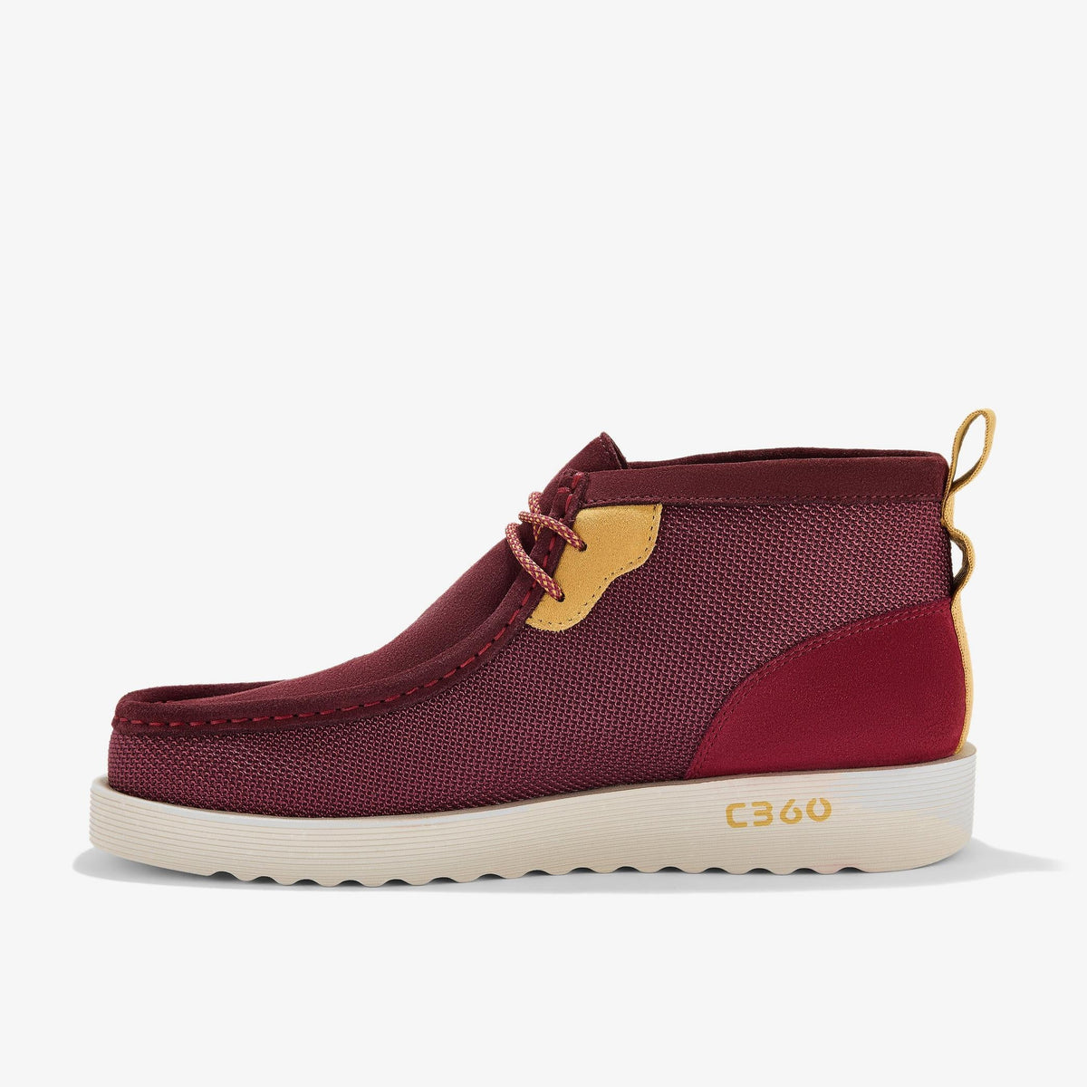 Clarks Originals Wallabee Ftr 2 Boot Men's Burgundy Combi 26183453 — side view