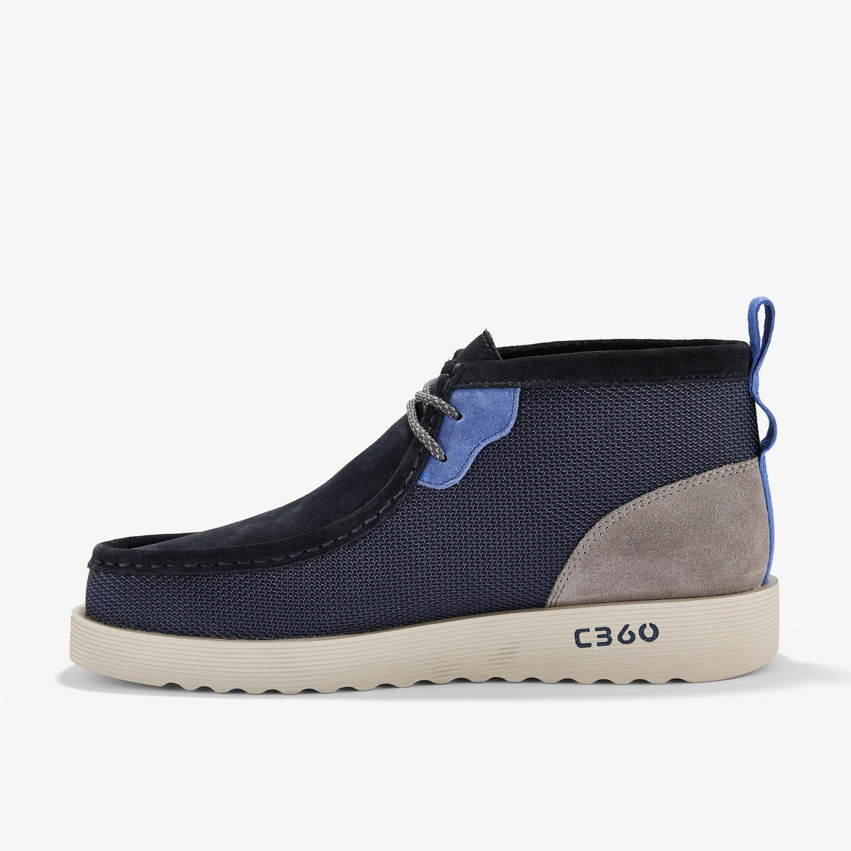 Clarks Originals Wallabee Ftr 2 Boot Men's Navy Combi 26183459 — side view