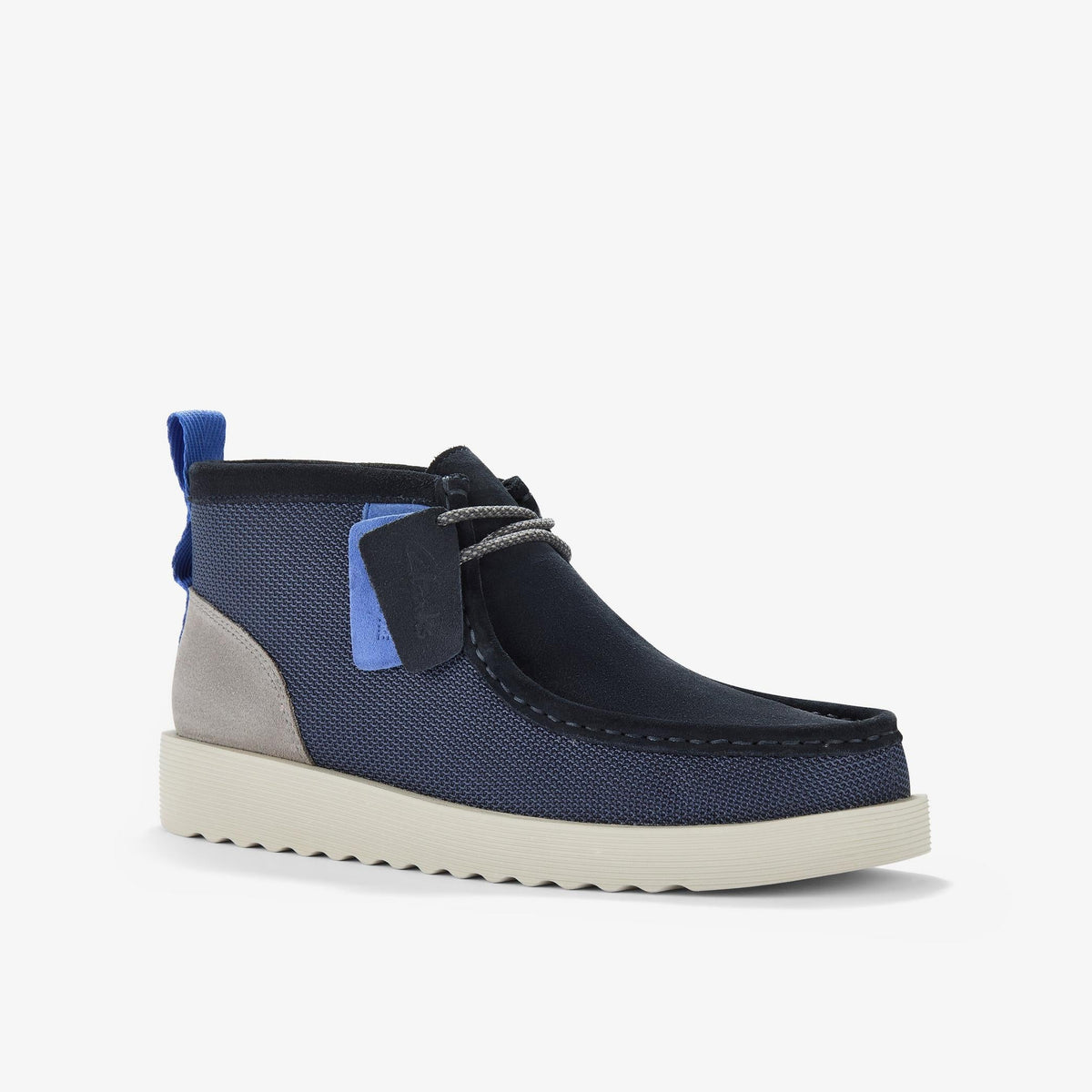 Clarks Originals Wallabee Ftr 2 Boot Men's Navy Combi 26183459 — sole view