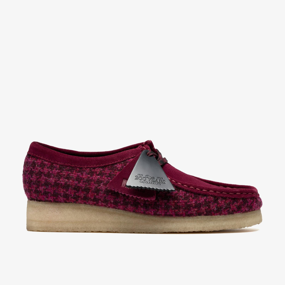 Clarks Originals Wallabee Women's Purple Tweed Combi Textile 26183573