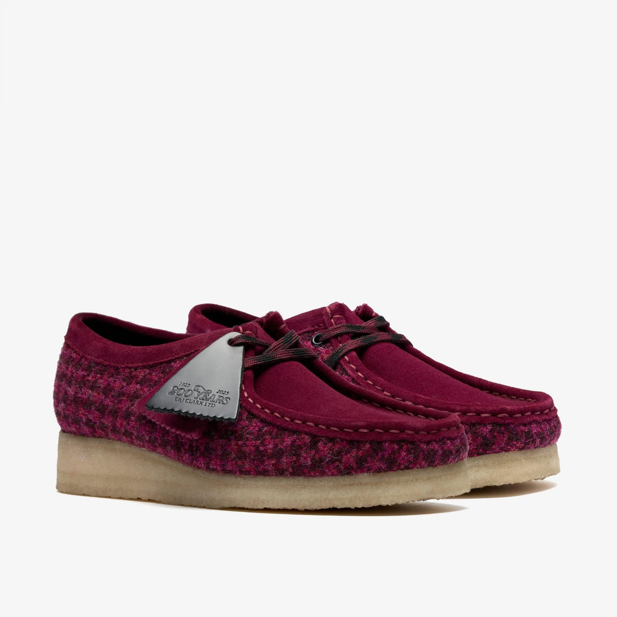 Clarks Originals Wallabee Women's Purple Tweedcomb 26183573 — sole view
