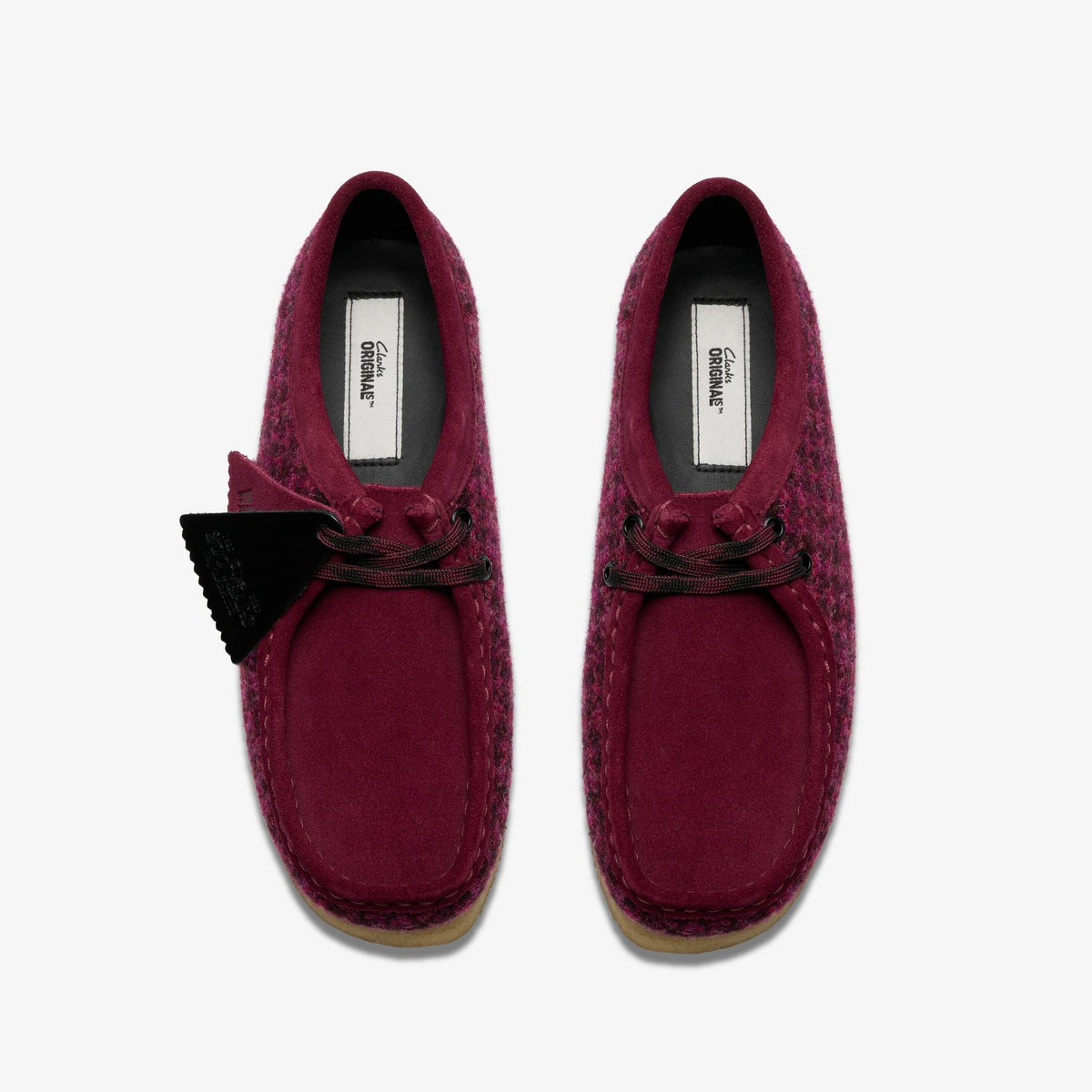 Clarks Originals Wallabee Women's Purple Tweedcomb 26183573 — top view