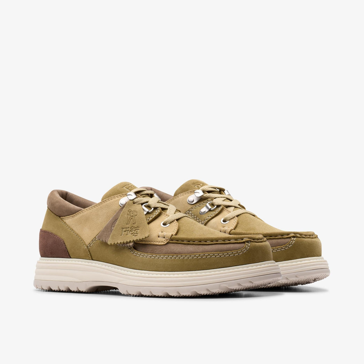 Clarks Originals x Ronnie Fieg 8th Street Sunderland Men's Khaki Combi 26183620 — sole view