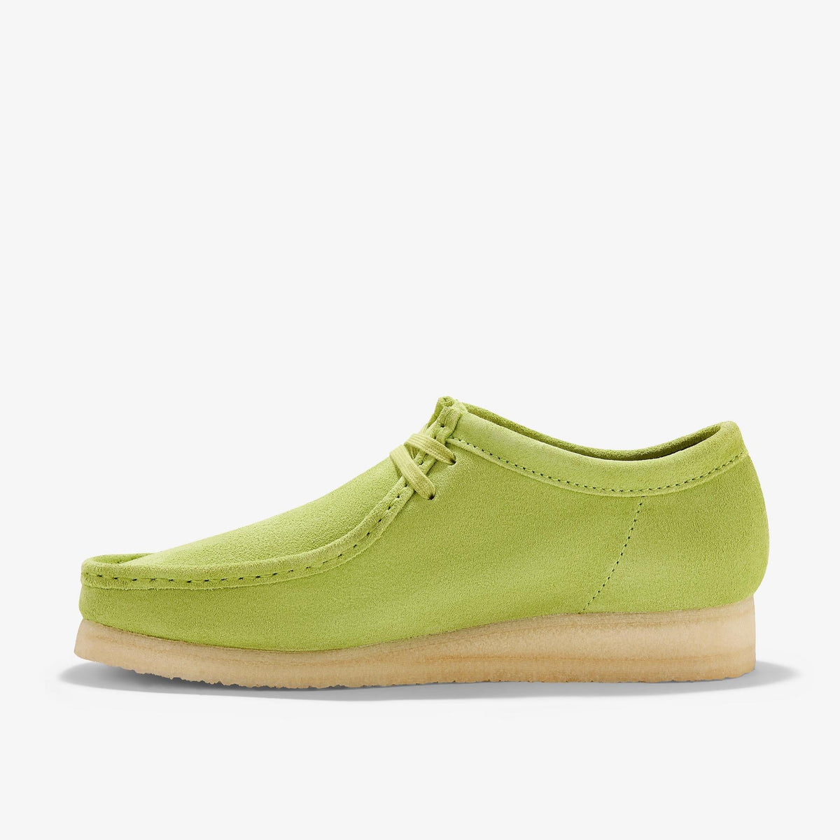 Clarks Originals Wallabee Women's Lime Suede 26183774 — side view