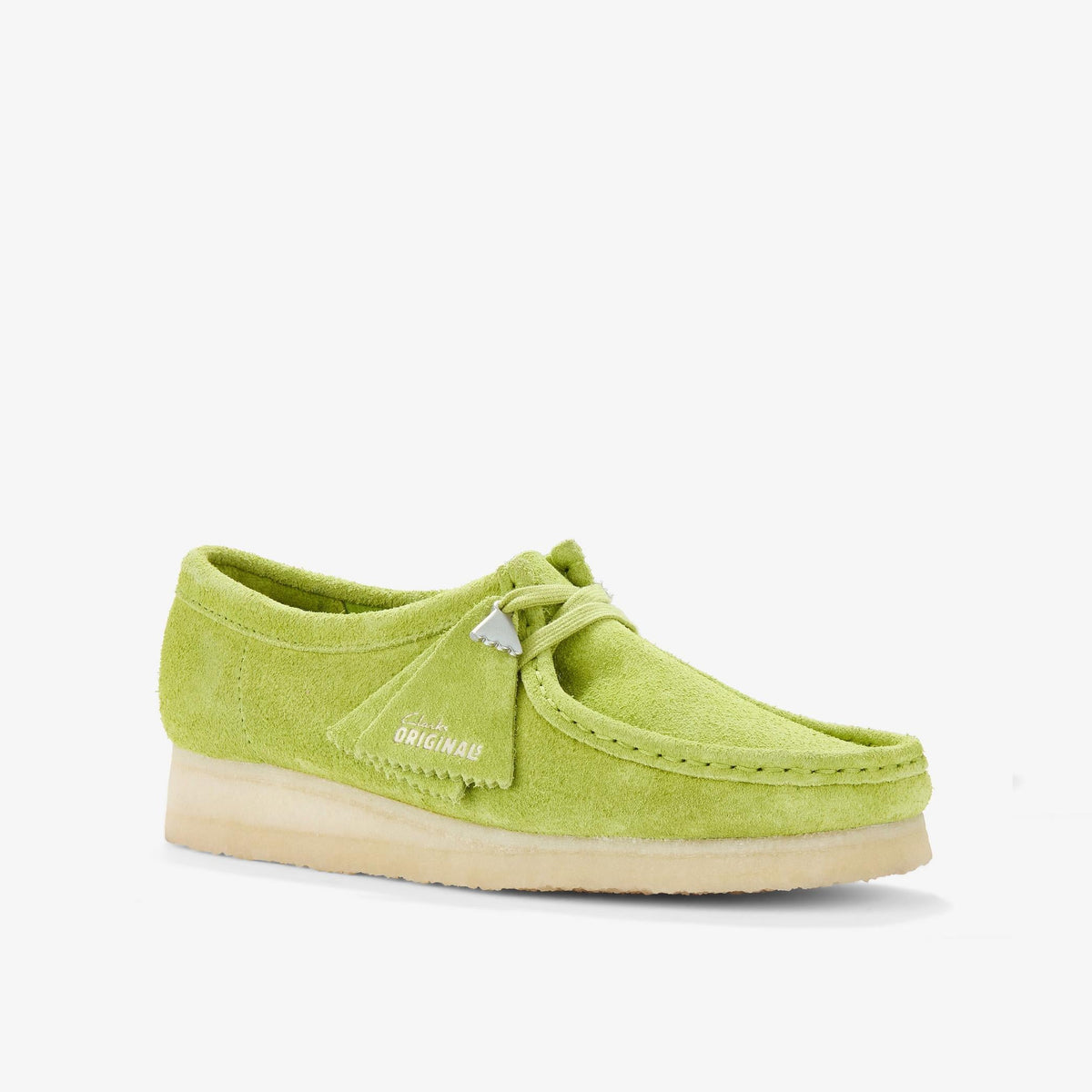 Clarks Originals Wallabee Women's Lime Suede 26183774 — sole view