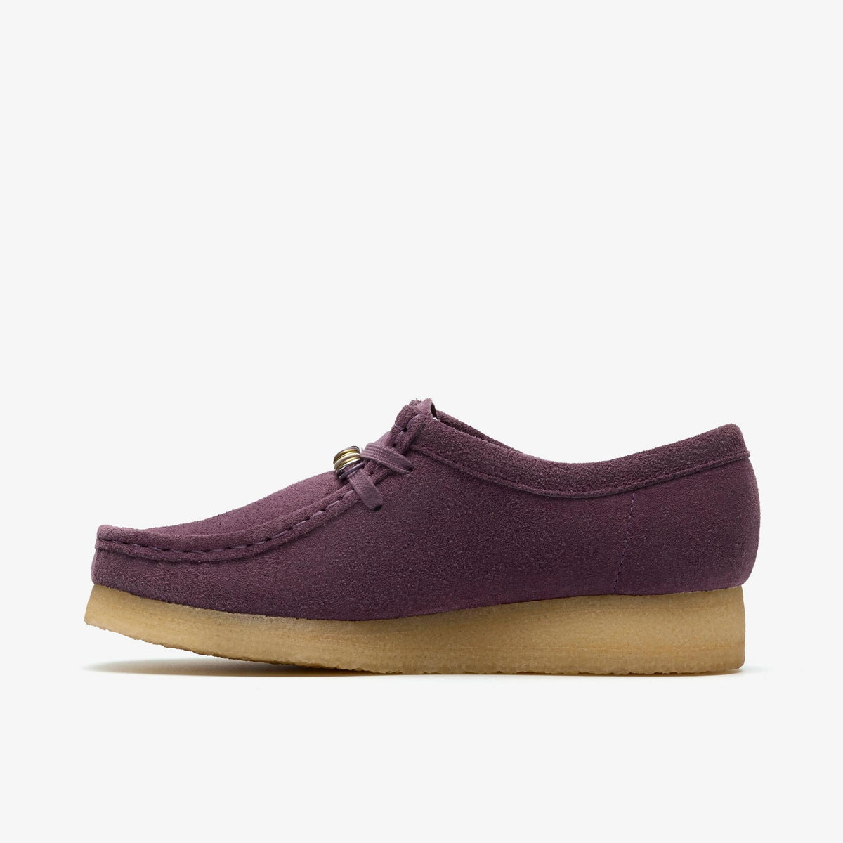 Clarks Originals Wallabee Women's Plum Suede 26183775 — side view
