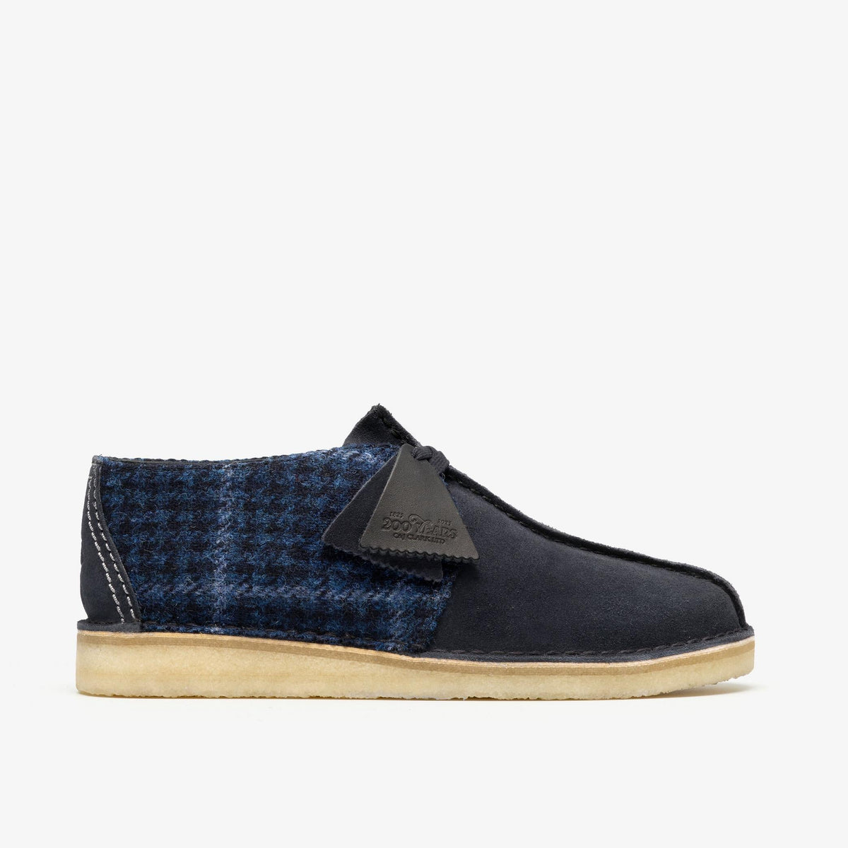 Clarks Originals Desert Trek Men's Navy Tweed Combination Textile 26183779