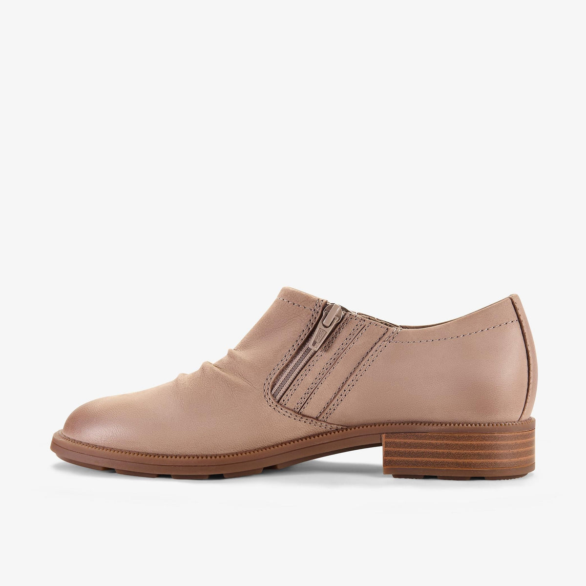 Clarks Adalynn Ezra Women's Light Taupe Nubuck 26184065 — side view