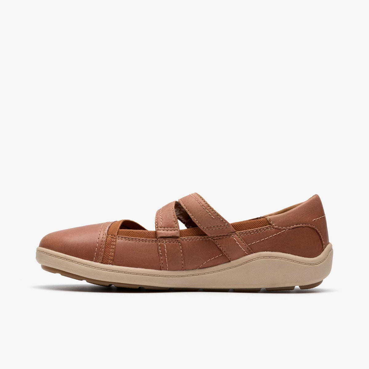Clarks Bryianne Janey Women's Tan Leather 26184088 — side view