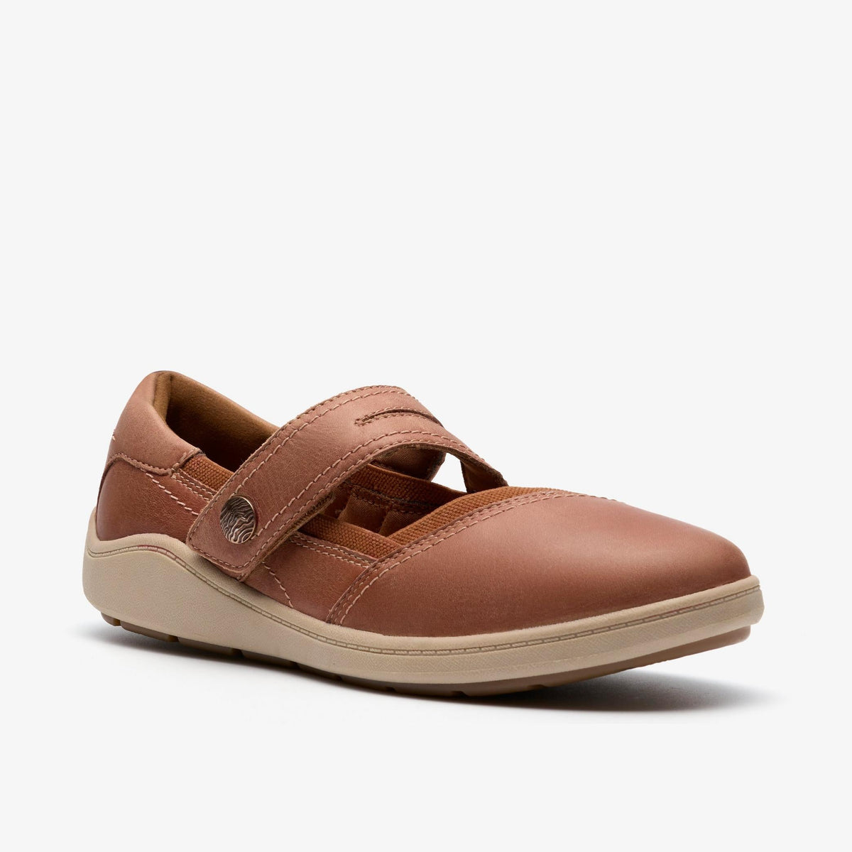 Clarks Bryianne Janey Women's Tan Leather 26184088 — sole view