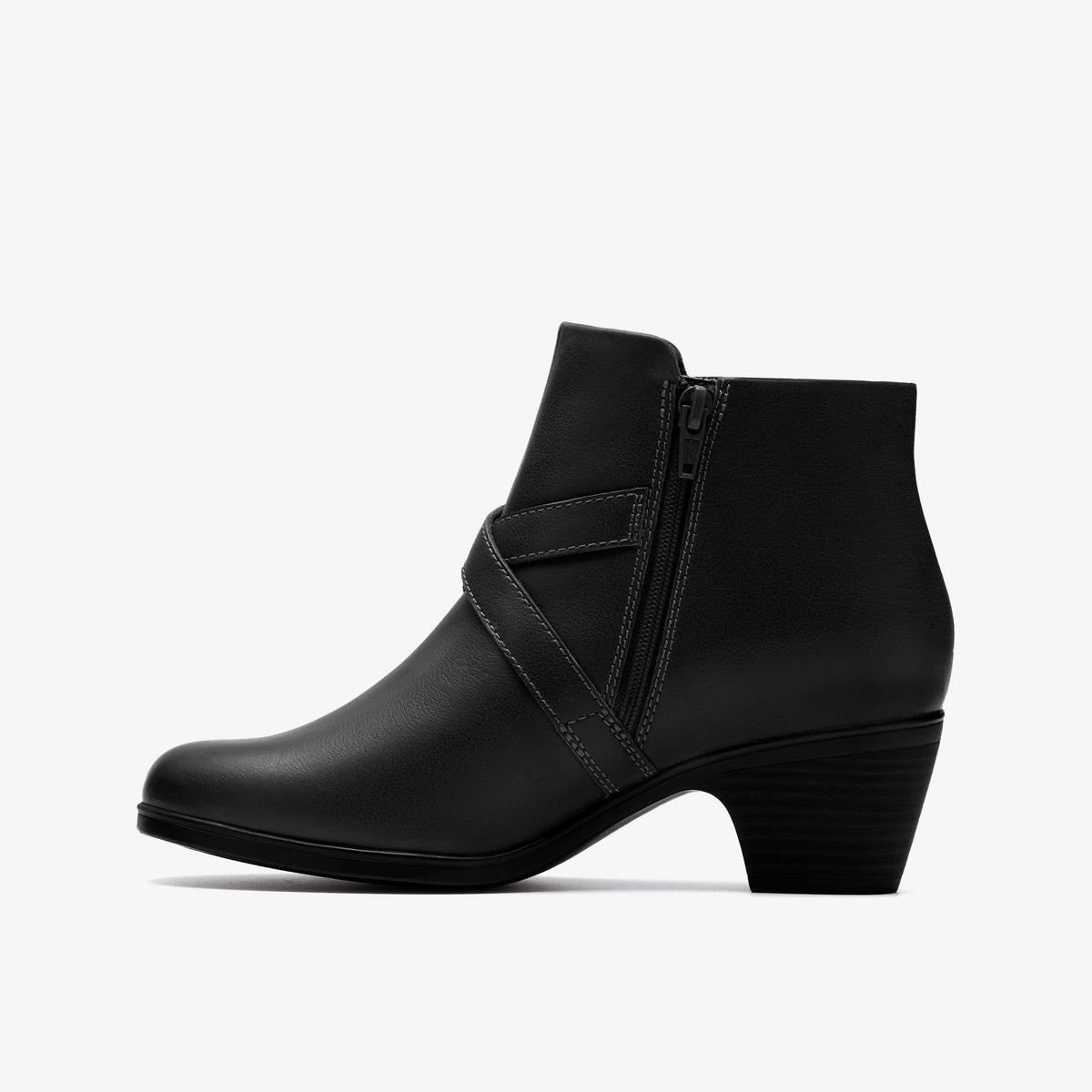 Clarks Emily2 Henley Women's Black Leather 26184126 — side view