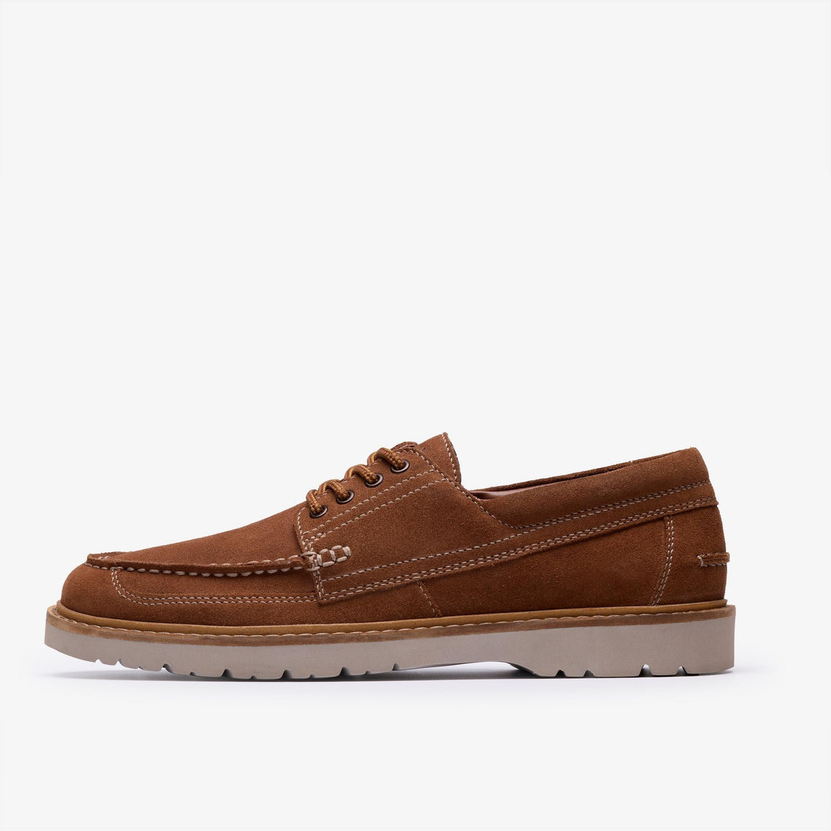 Clarks Weltridge Moc Men's Cola Suede 26184529 — side view