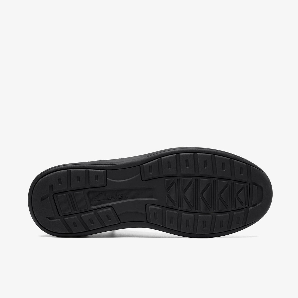 Clarks Craft Well Mid Men's Black Tumbled Leather 26184706 — rear view