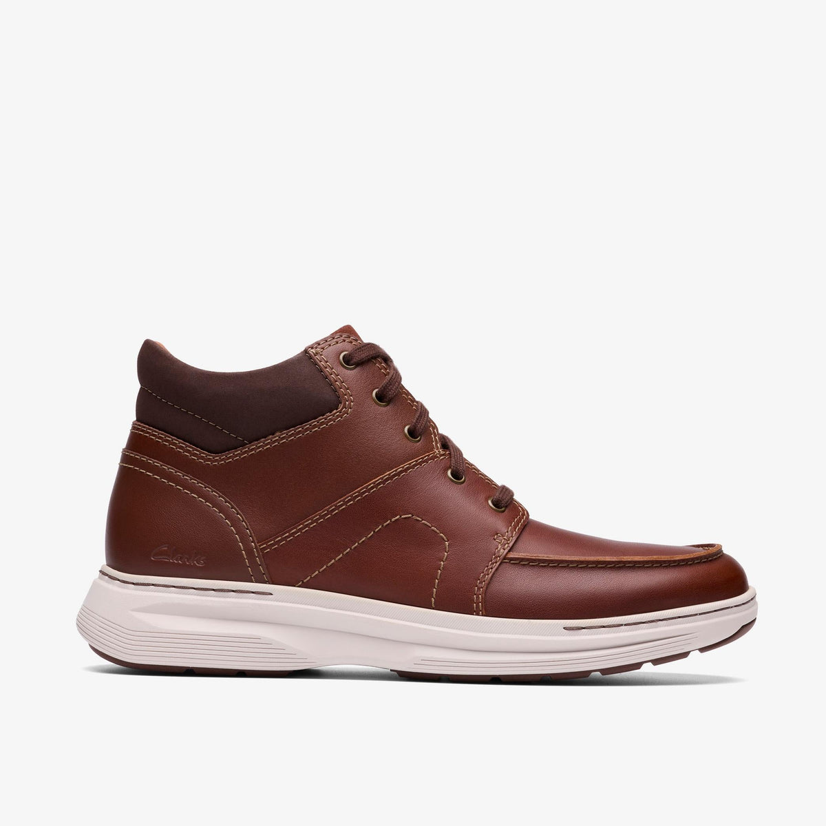 Clarks Craft Well Mid Men's Dark Tan Leather 26184707