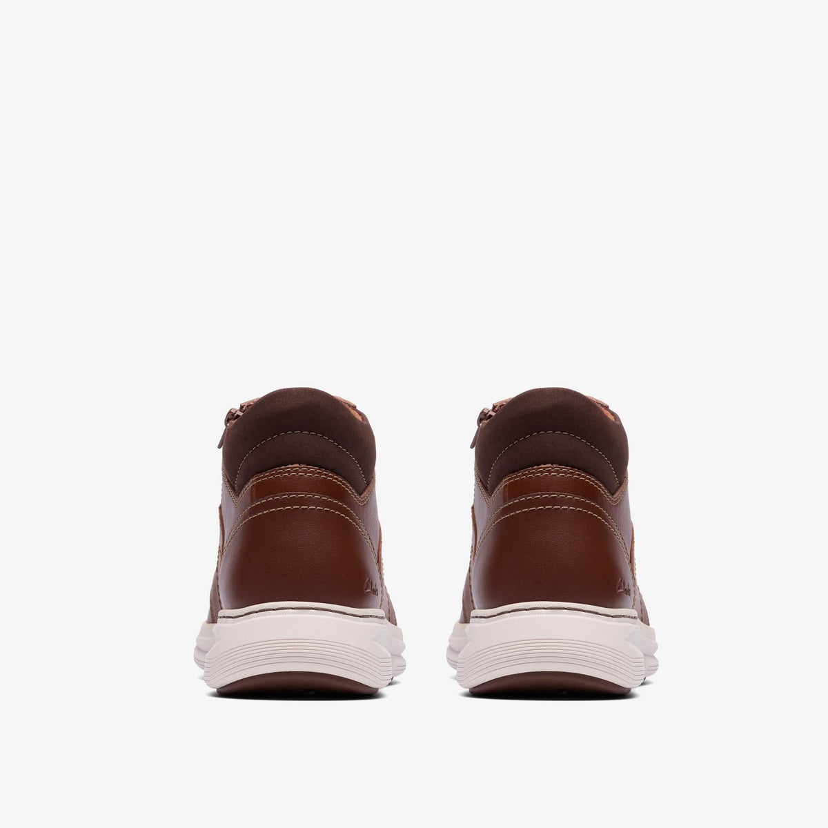 Clarks Craft Well Mid Men's Dark Tan Leather 26184707 — detail view