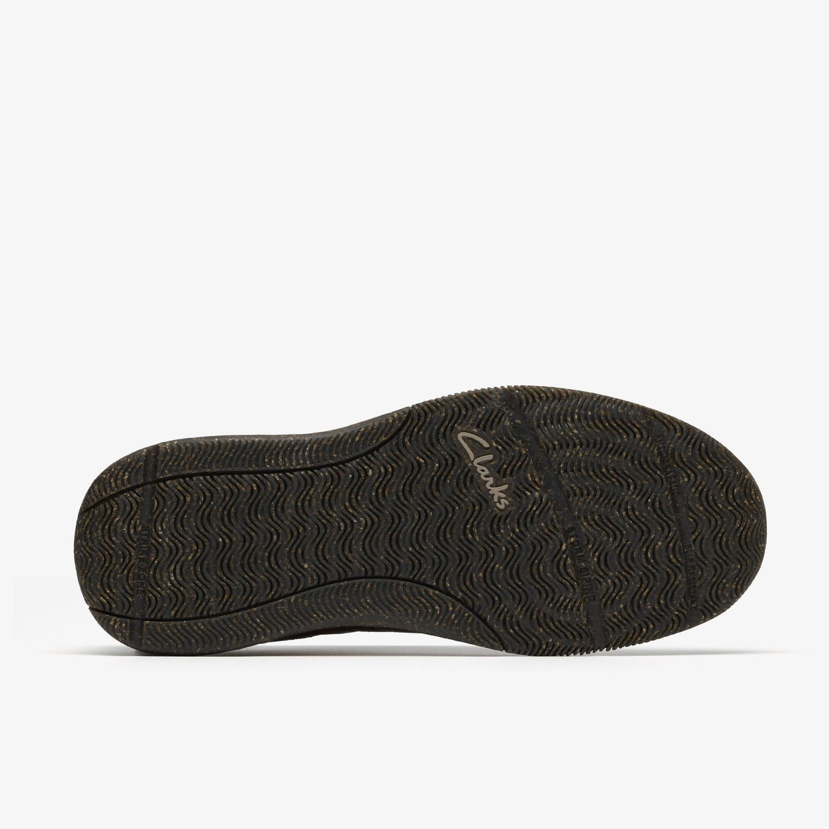 Clarks Townview Style Men's Black Leather 26184811 — rear view