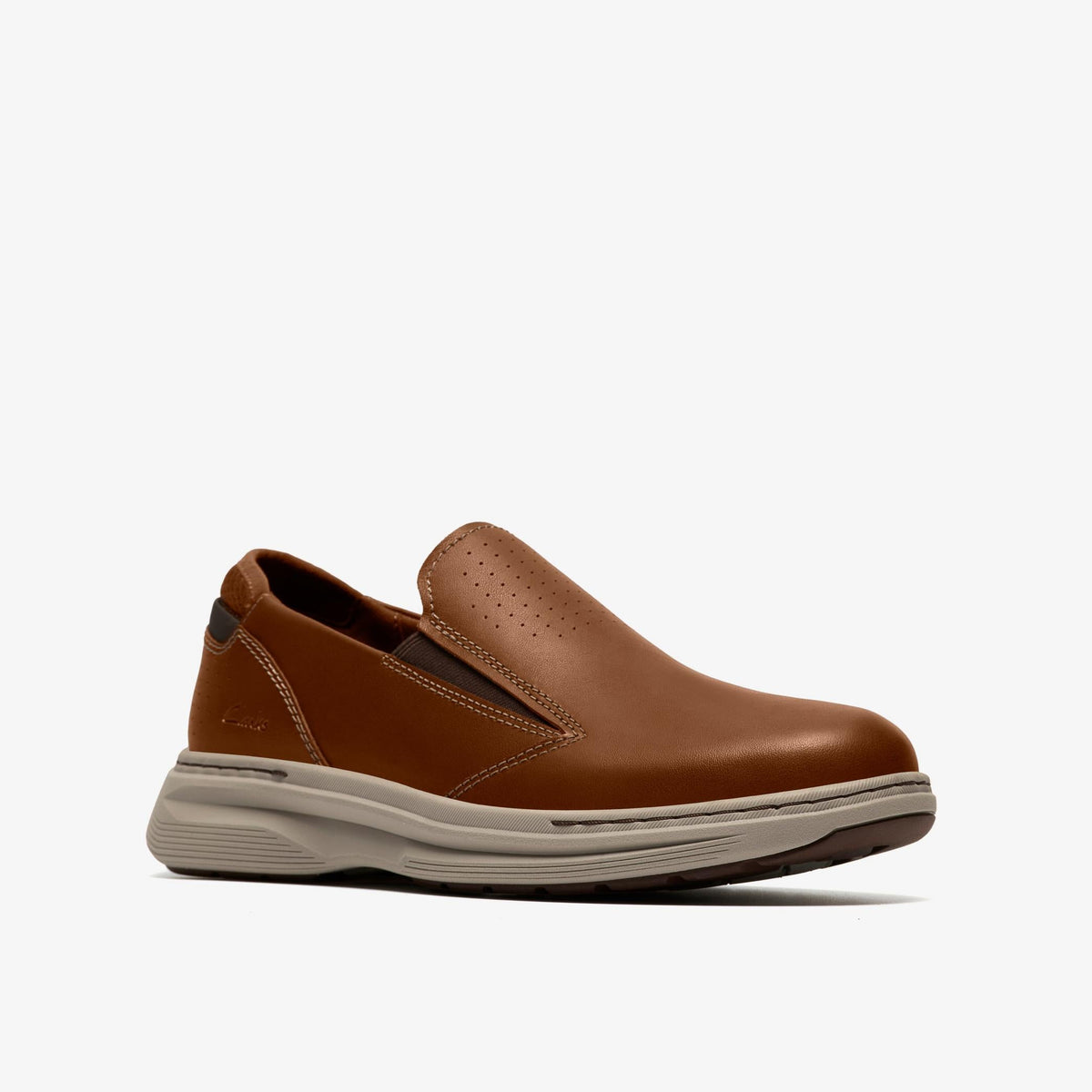 Clarks Craft Well Free Men's Tan Leather 26187551 — sole view