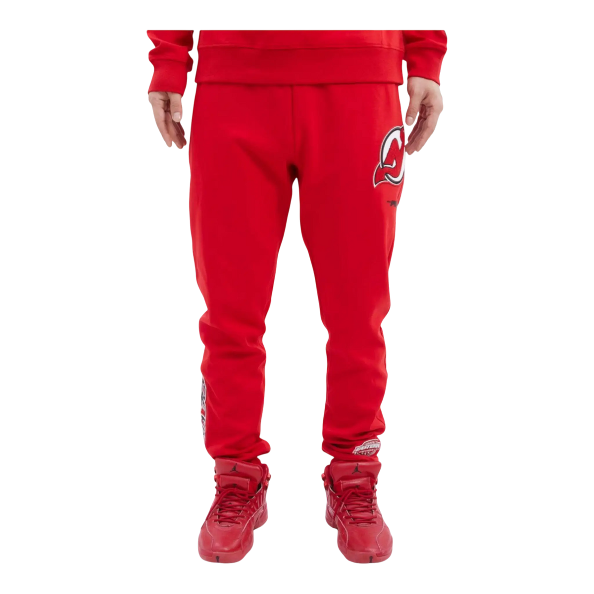 Pro Standard NHL New Jersey Devils Classic Men's Jogger Pants — Red – product view 1