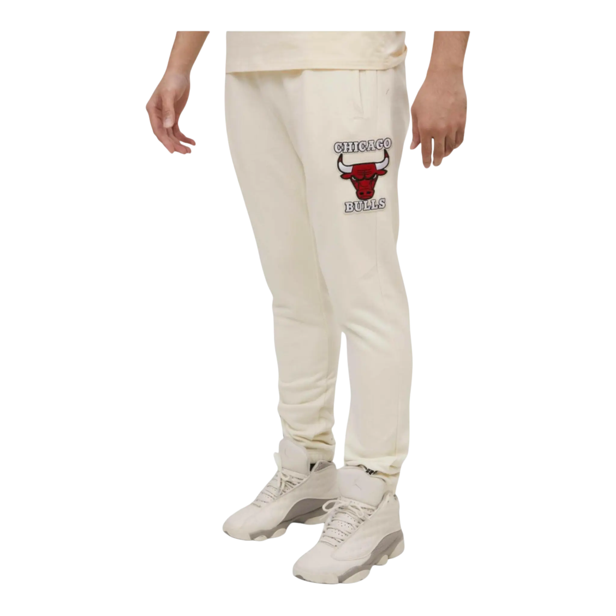 Pro Standard NBA Chicago Bulls Retro Classic Men's Sweatpants — Eggshell/Red