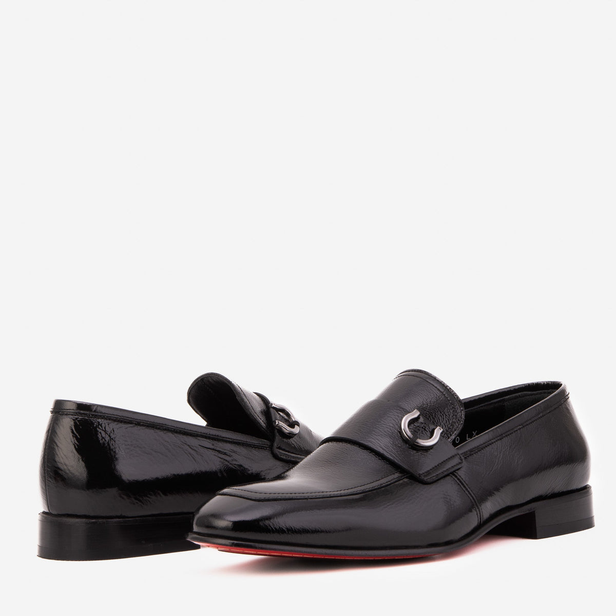 Vinci Leather The Blackwell Black Patent Bit Loafer Men Shoe – product view 5
