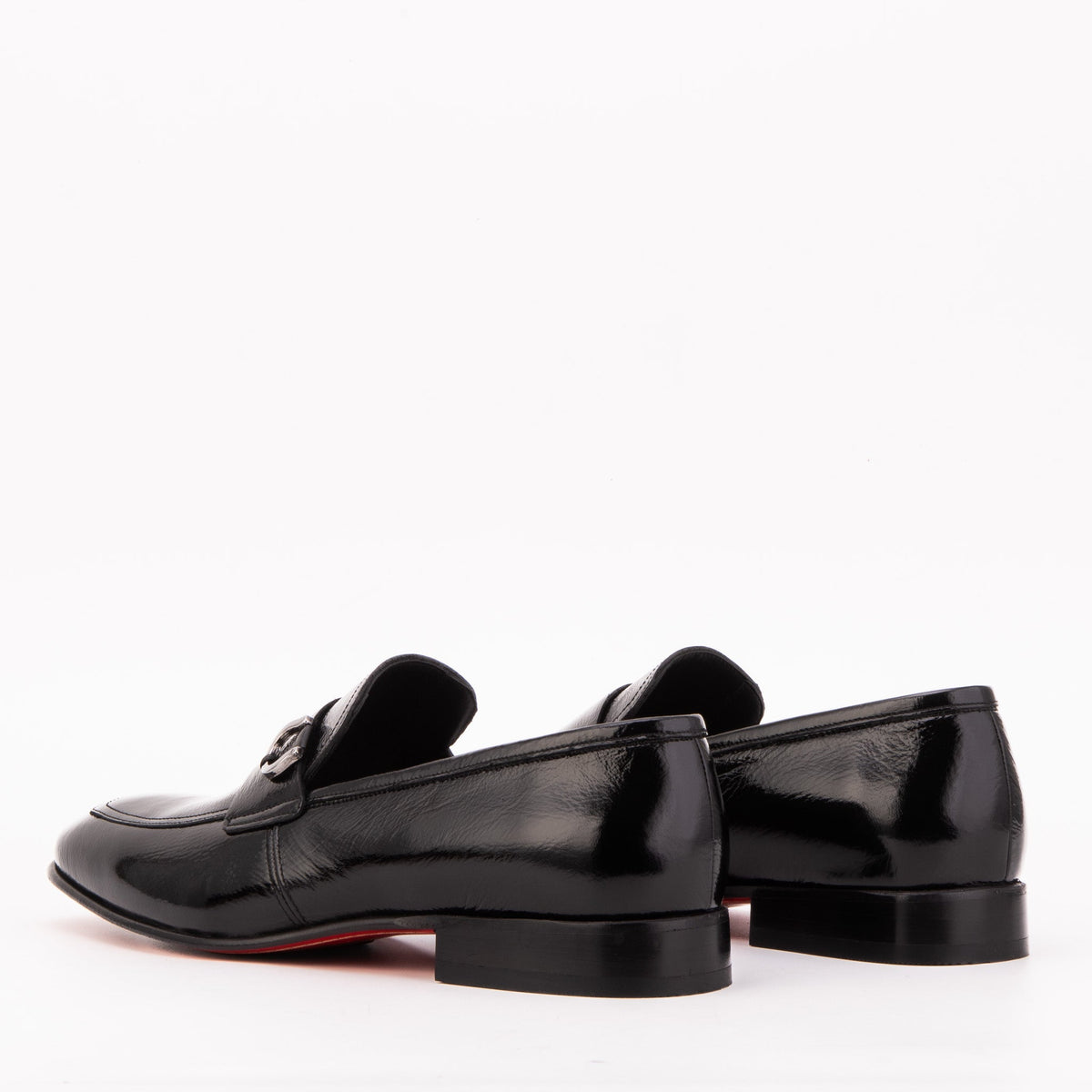 Vinci Leather The Blackwell Black Patent Bit Loafer Men Shoe – product view 4