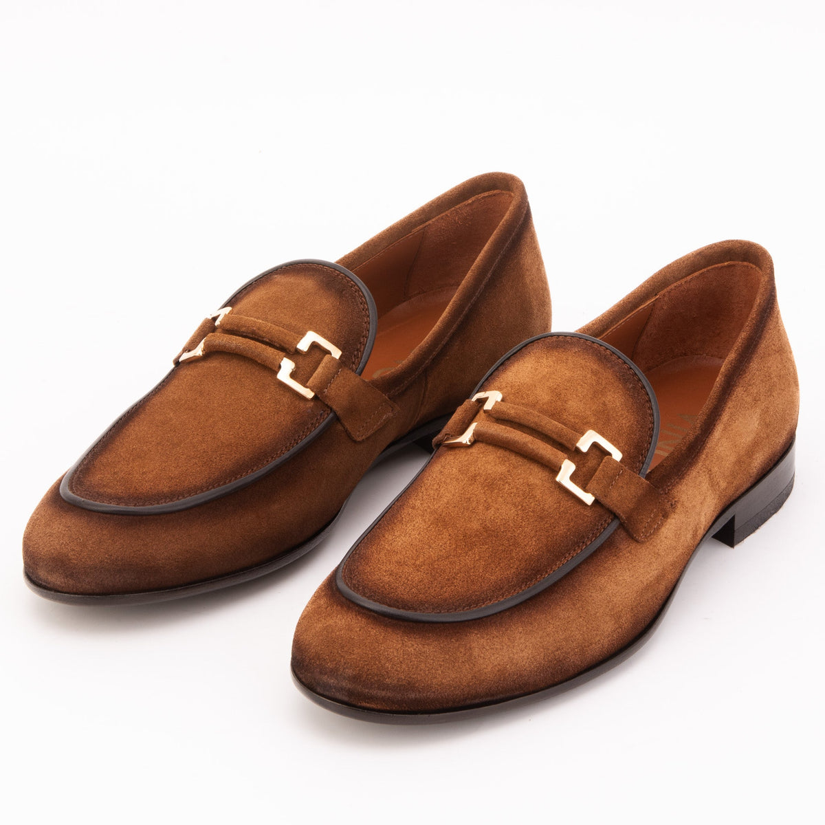 The Brooks Brown Suede Bit Loafer Men Shoe – product view 6