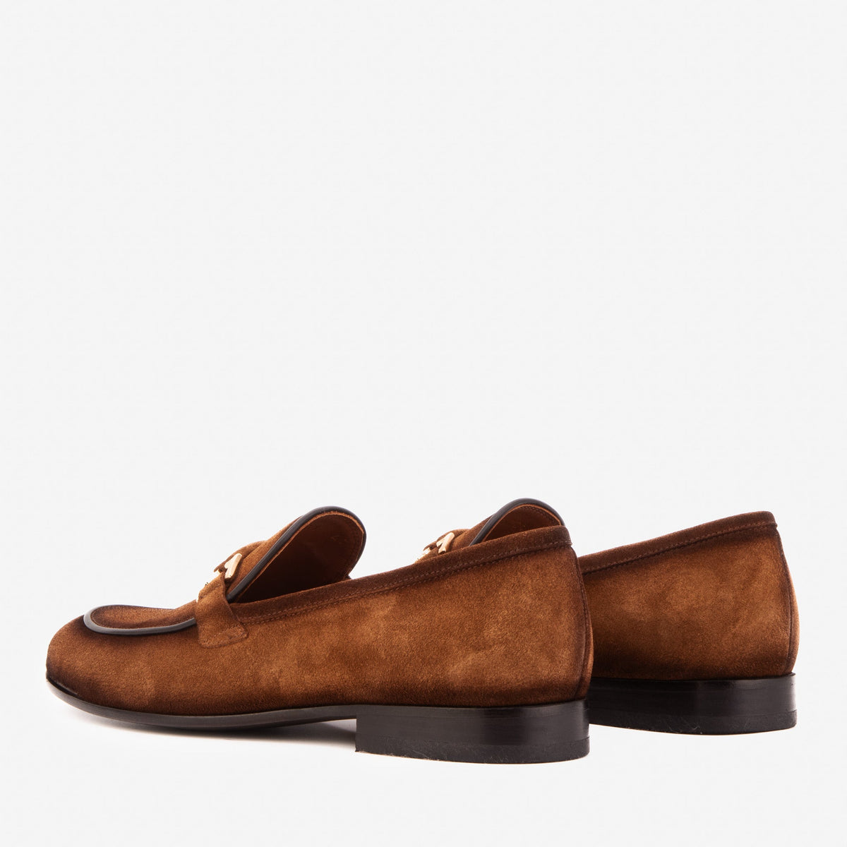 The Brooks Brown Suede Bit Loafer Men Shoe – product view 4