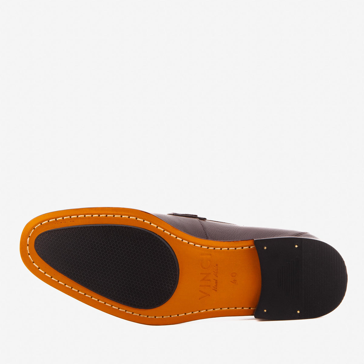 The Ashford Brown Baby Buffalo Leather Loafer Men Shoe