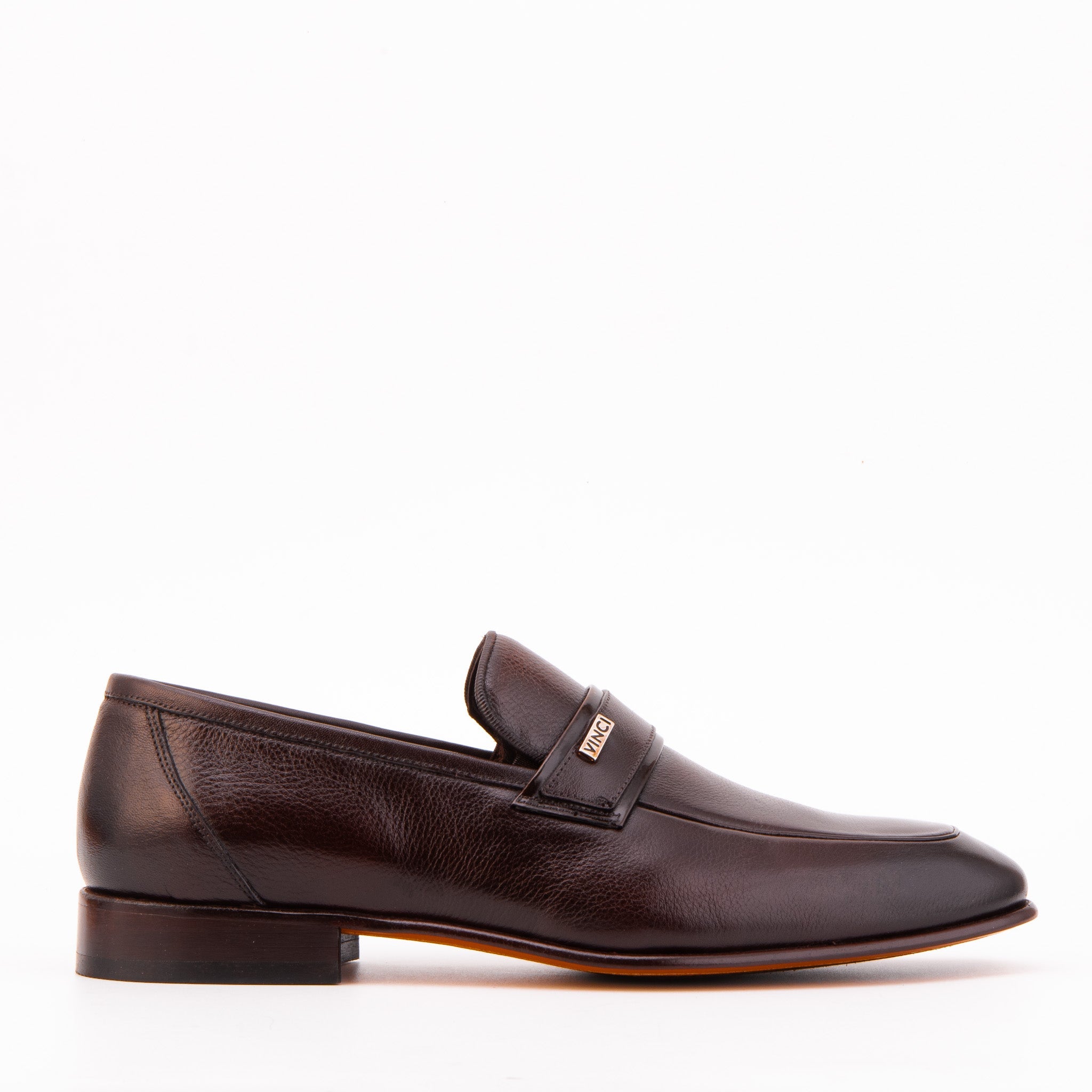 The Ashford Brown Baby Buffalo Leather Loafer Men Shoe