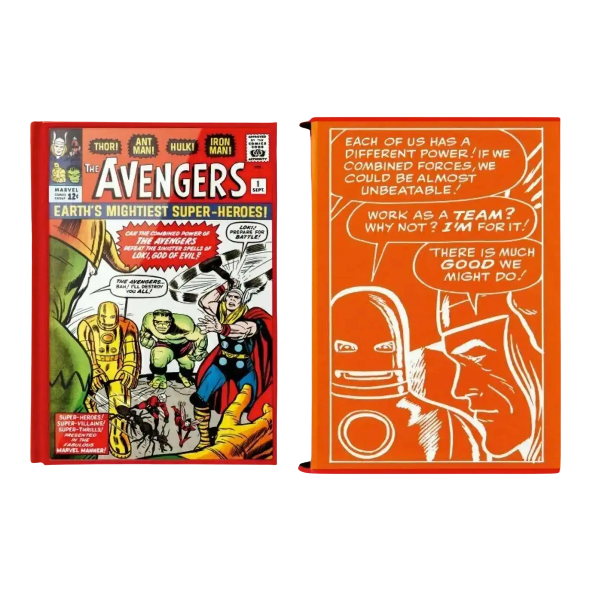 Taschen Marvel Comics Library Avengers Vol. 1 1963β1965 Collectorβs Edition Print Book Orange