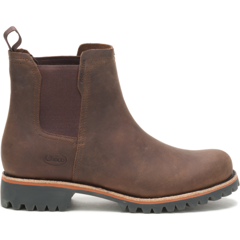 Chaco Fields Chelsea Waterproof Women's Boots — Chestnut Leather (108886)
