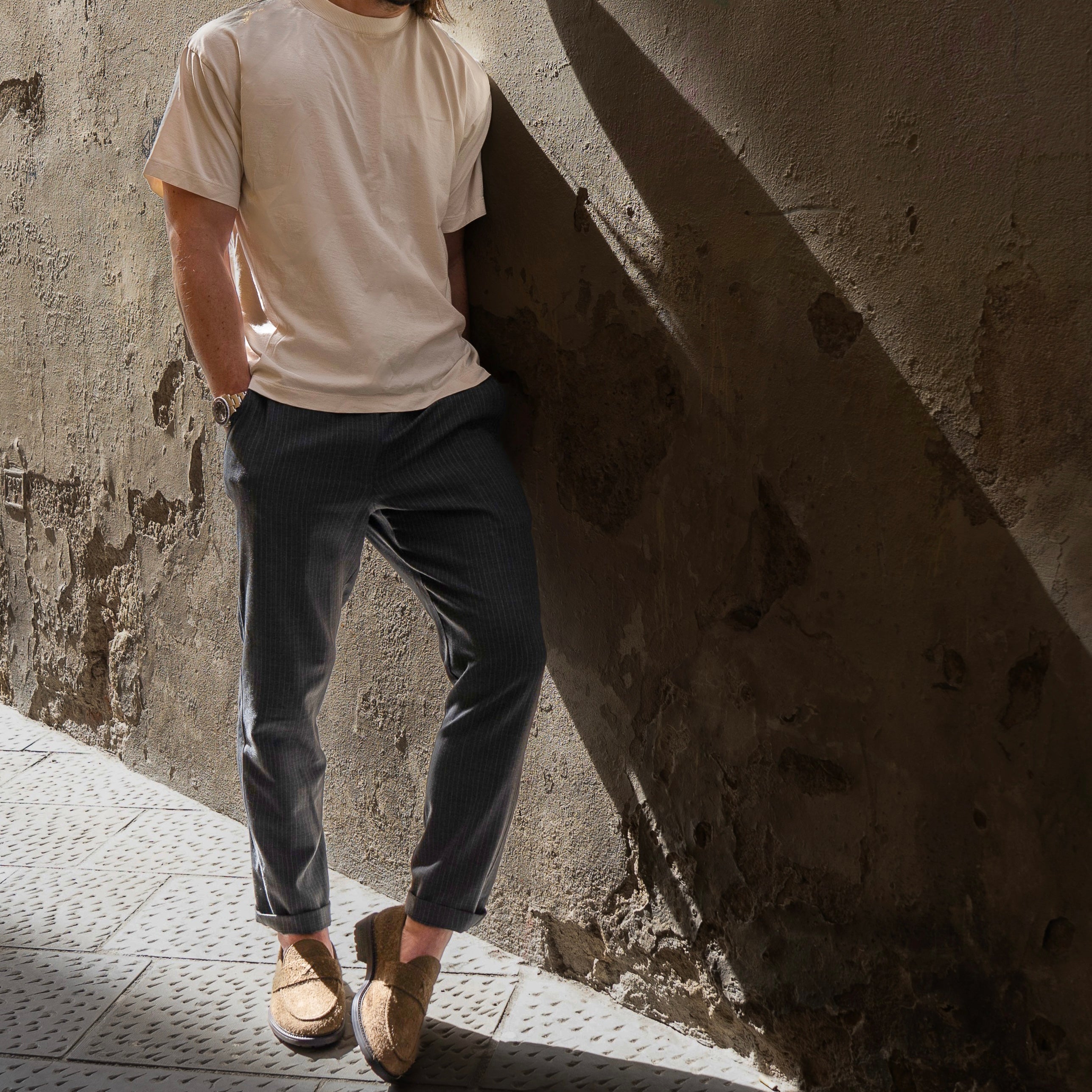 Del Toro Shoes Men's Antelope Textured Suede Lug Centesimo