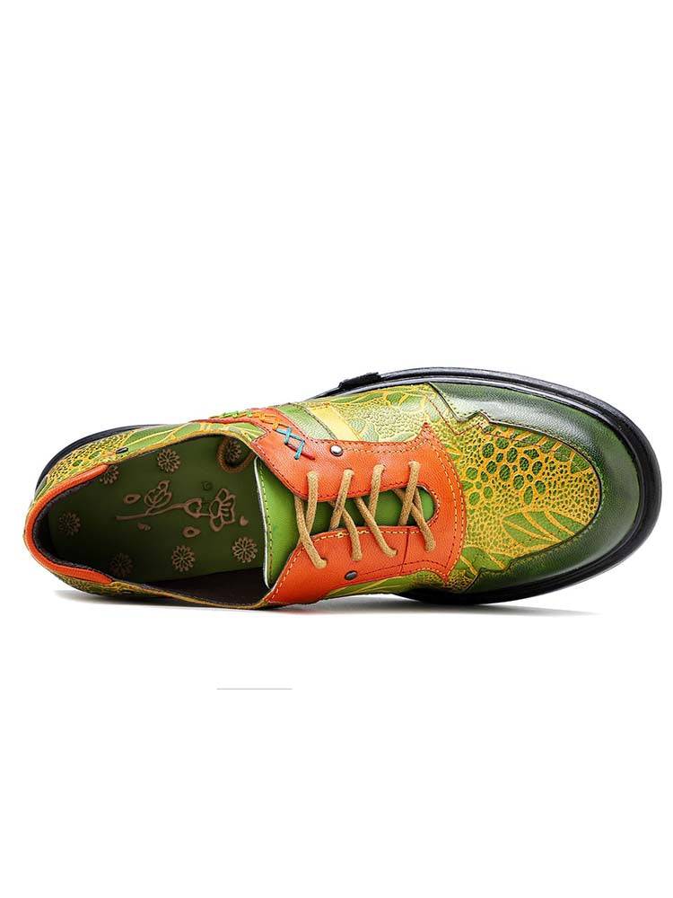 Hand-printed Flat Cozy Shoes – product view 7