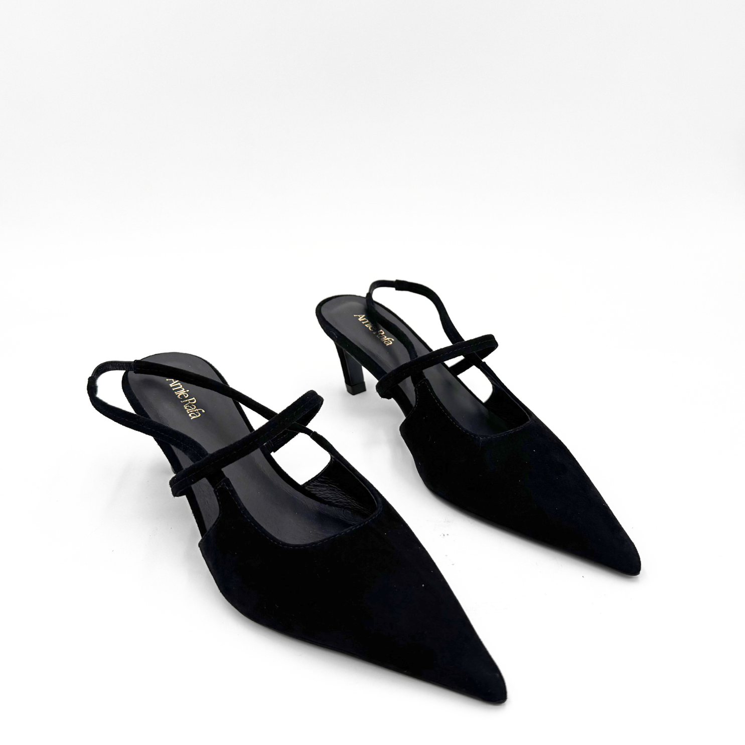 Connie Slingback Suede Heels