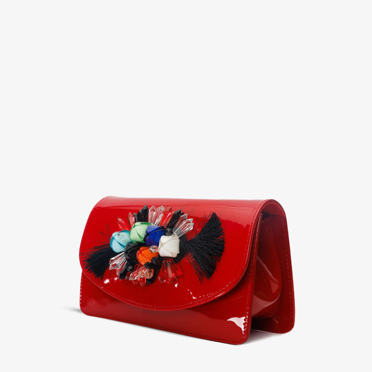 Vinci Leather The Vigo Red Patent Leather Handbag – product view 1