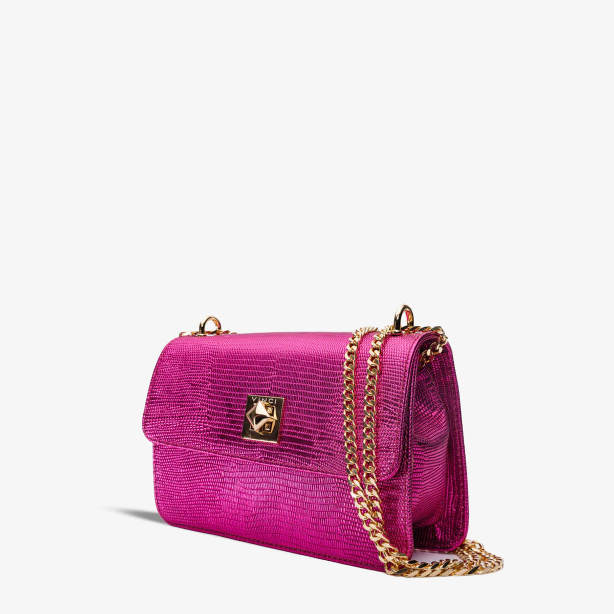 Vinci Leather The Maple Fuchsia Leather Handbag – product view 1