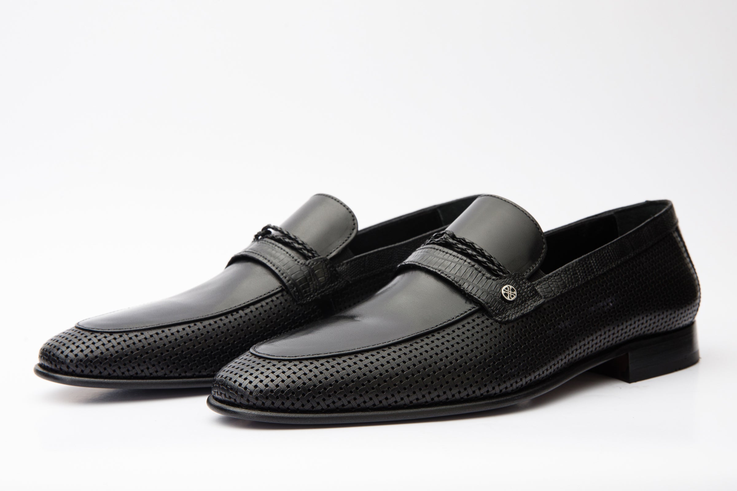The Acerra Black Leather Loafer Men Shoe Final Sale!