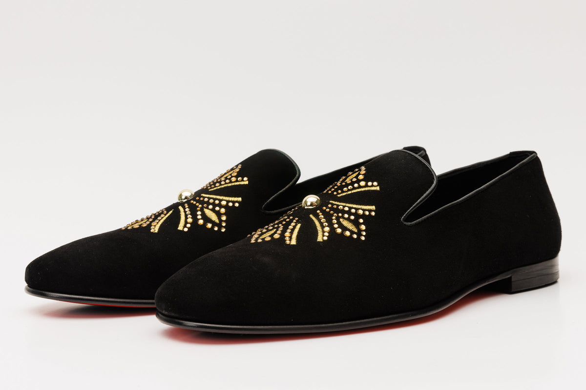 Vinci Leather The Lazio Shoe Black Suede Slip-on Loafer Men Shoe – product view 2