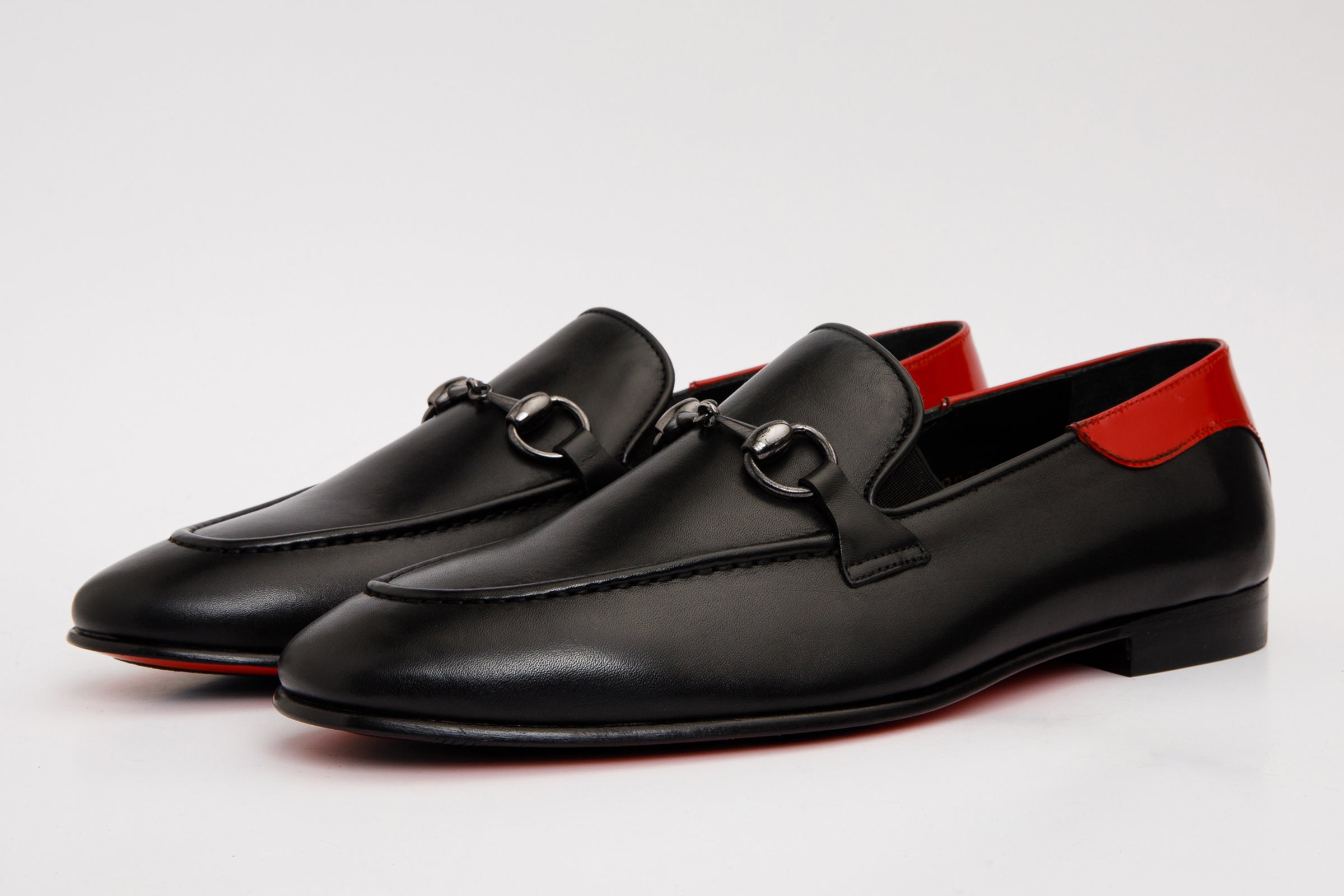 The Maratea Black Leather shoe Bit Loafer Men Shoe