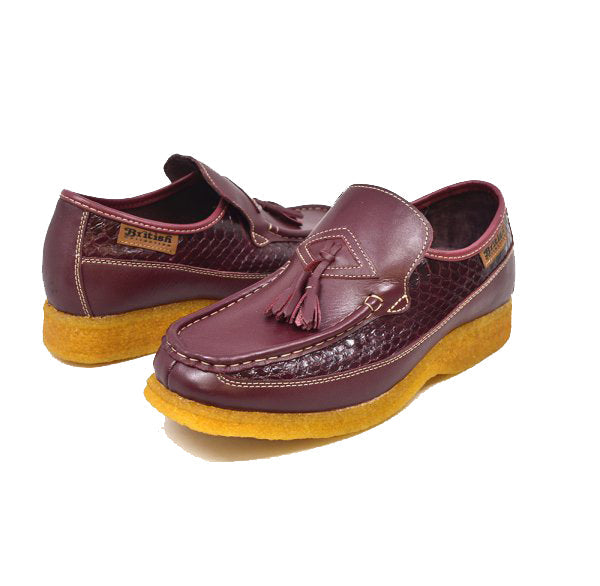 British Walkers Brooklyn 2 Snake Skin & Leather Slip-On Shoe With Classic Moc Toe — product view 1