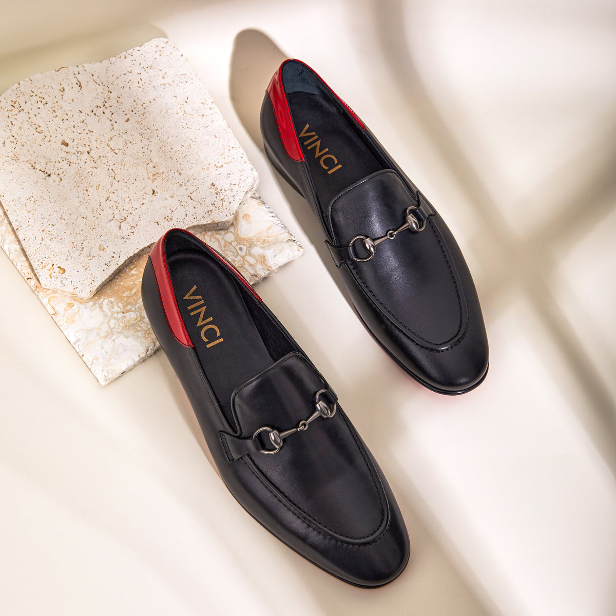 Vinci Leather The Maratea Black Leather shoe Bit Loafer Men Shoe – product view 7